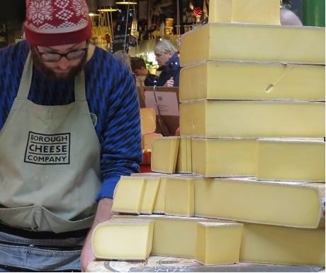 London, old and new: Borough Market cheese