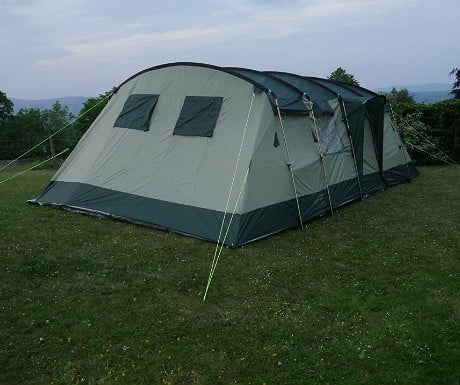 Skandika tent erected