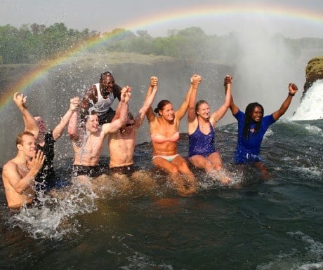 Devils Pool swimmers Tongabezi Victoria Falls