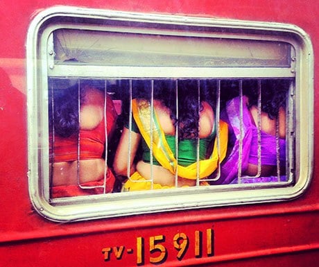 colourful-sarees-on-the-train