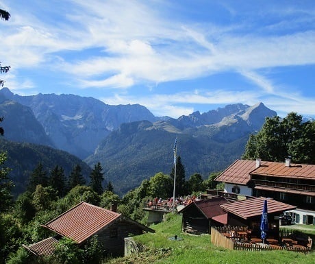 Scenic walks: Eckabauer Peak to Garmish, Berggasthof