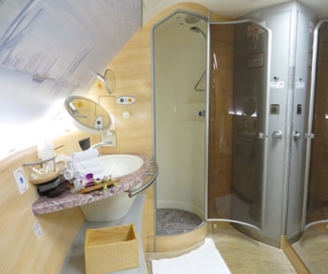 Emirates A380 Shower