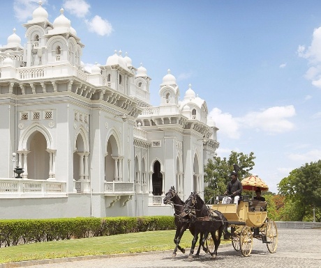 Horse carriage at Taj Falaknuma Palace Hyderabad India