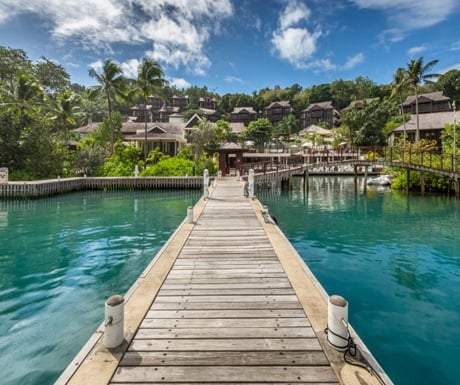 Capella Marigot Bay marina