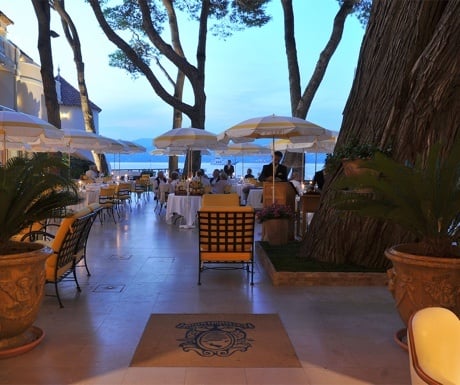 La Vague d'Or restaurant in St Tropez