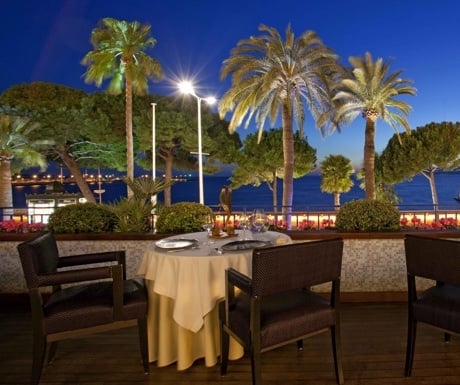 Palme d'Or restaurant at Hotel Martinez in Cannes