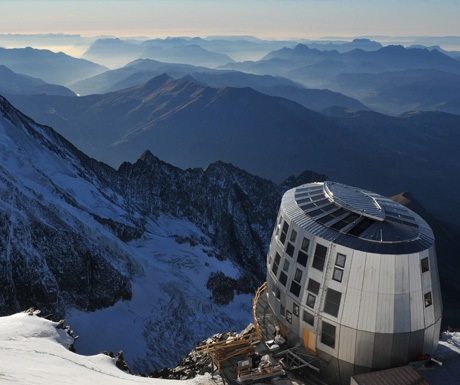 Mountain hut with a luxury view