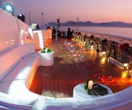 Party on superyacht