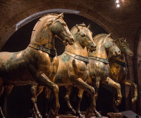 4 horses of saint marks in venice italy