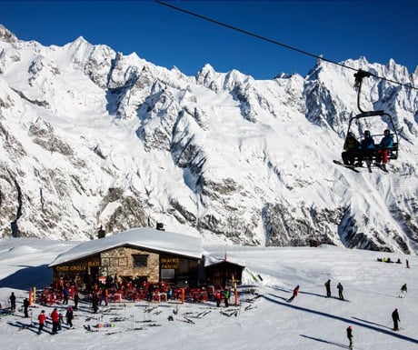 Courmayeur ski resort, Italy