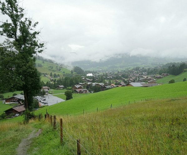 Gstaad Switzerland July 2020 Luxury Fashion Store Louis Vuitton