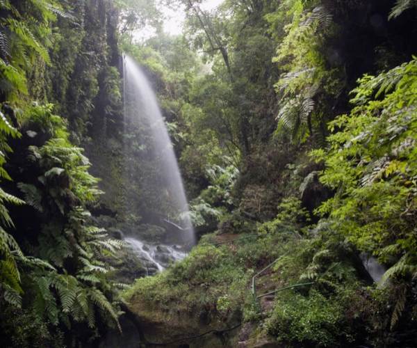 Waterfall in Caldera de Taburienta, La Palma