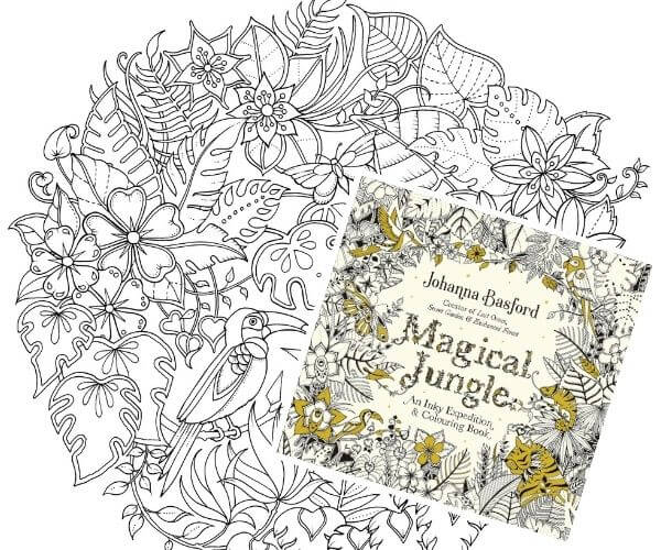 Travel related craft - Magical Jungle Colouring