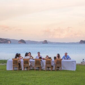 The luxury villa dining experience