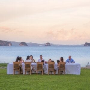 The luxury villa dining experience