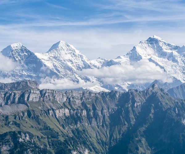 The top peaks of Switzerland