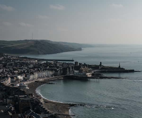 The town of Aberystwyth