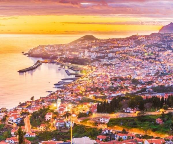 Panoramic View of Funchal in Madeira