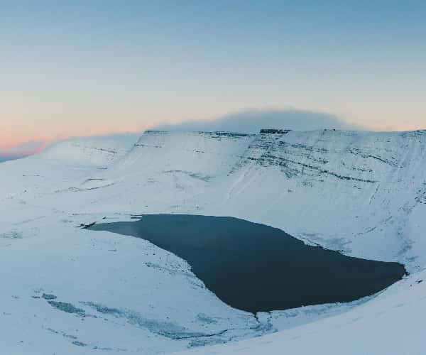 A winters view from the Llyn y Fan Fach circular