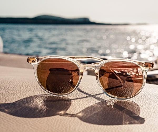 Sunglasses on the beach