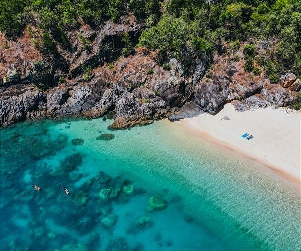 Just a 30-minute helicopter journey from Townsville, Queensland: Pelorus Private Island