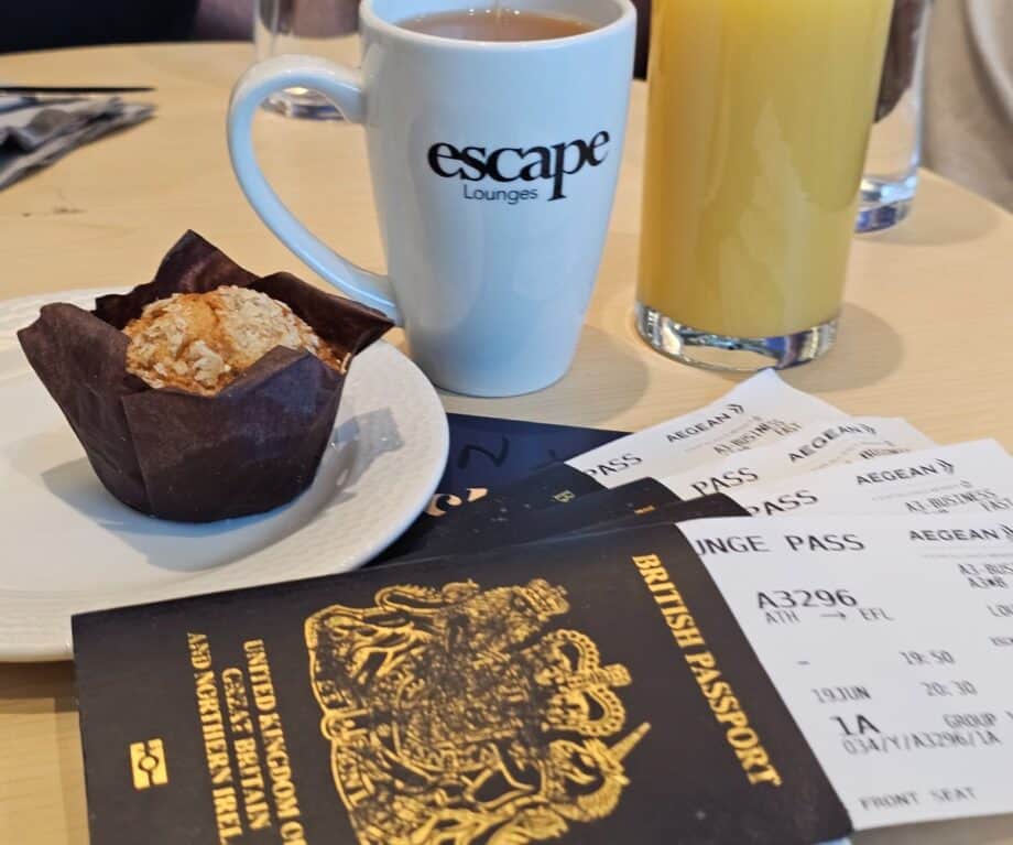 AEGEAN Airways lounge at Manchester