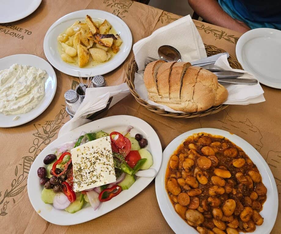 Our favourite places to eat in the South Ionian Greek food at Tzivras