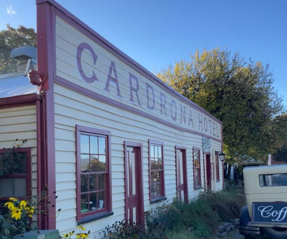 Cardrona Hotel in autumn