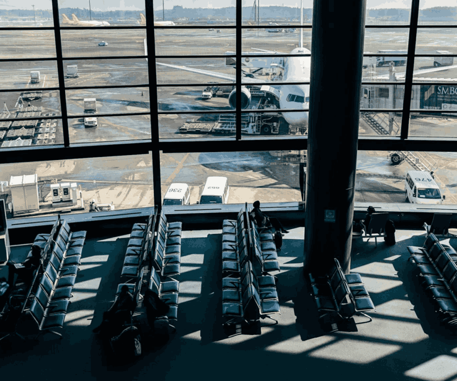 Plane at gate